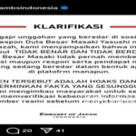 Beredar Foto Dubes Jepang soal Ijazah Palsu, Kedubes: Itu Disinformasi!