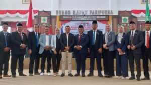 DPRD Konawe Sahkan Yusran Akbar dan Syamsul Ibrahim Sebagai Bupati dan Wakil Bupati Terpilih