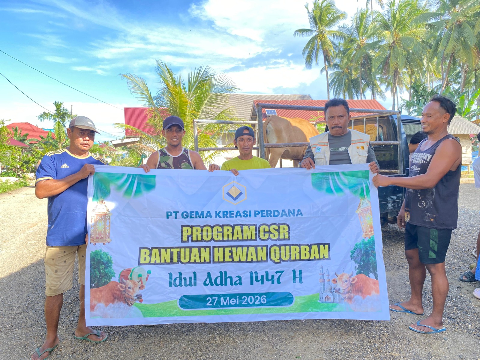 Momentum Idul Adha, PT GKP Tebar 19 Ekor Kurban untuk Perkuat Perekonomian Lokal